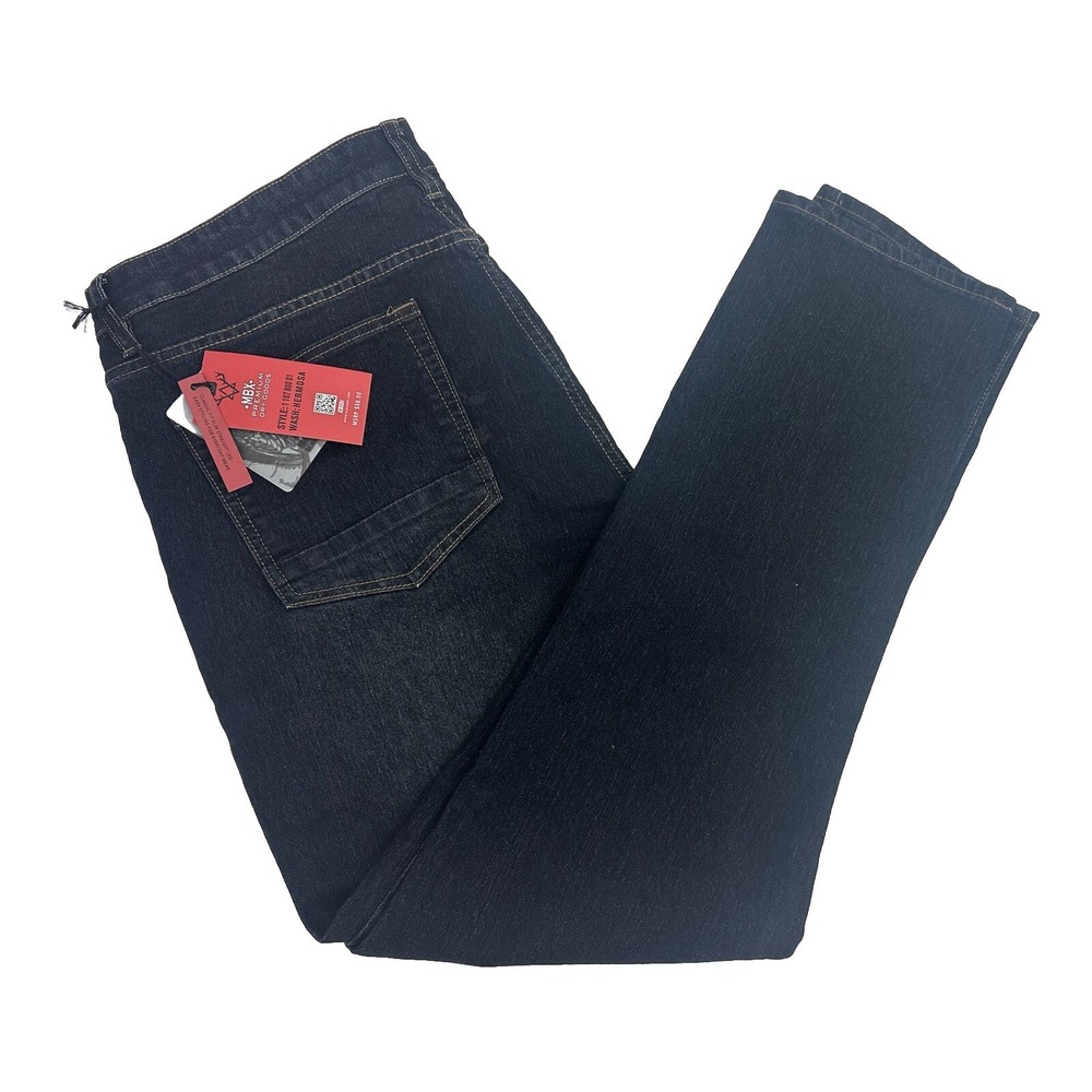 MBX Men's Los Ángeles Denim‎ Jeans 38X32 Slim Straight Stretch Wash Hermosa New